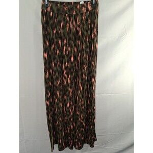 Wide legged coastal cottagecore geo designed pants extra small